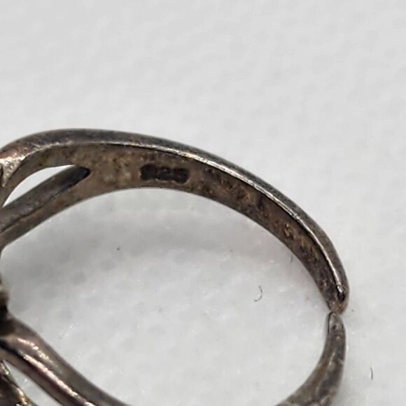 Nevada Silver Mine Sterling Silver Blue Butterfly Toe Ring - Picture 5 of 7